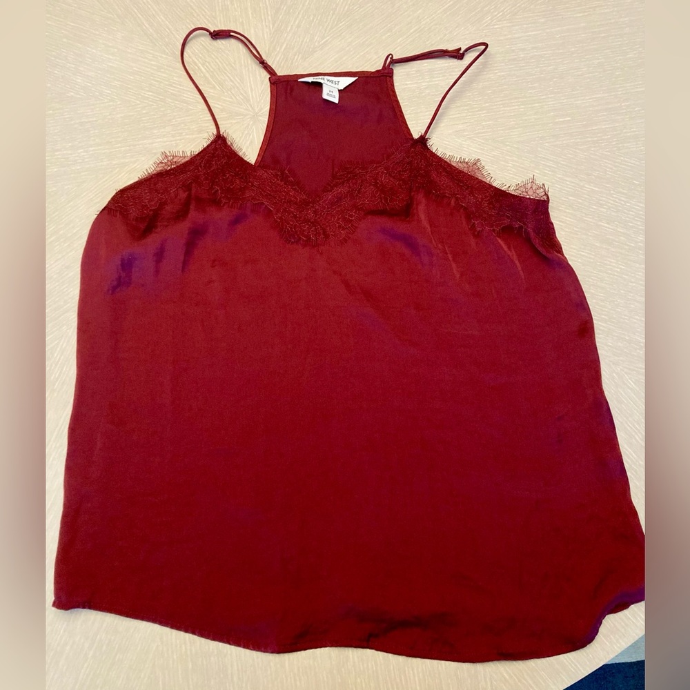 Nine West - Red lace/satin camisole - SZ M - New W/o tags